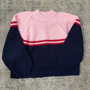 Xirena stripe sweater. Pink, Red, Navy.